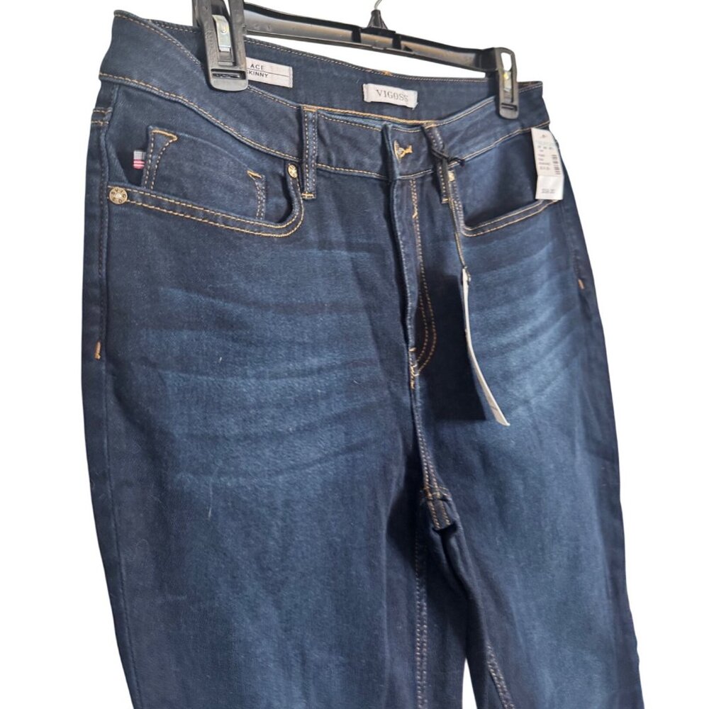 Vigoss Ace Skinny Dark Wash Size 30 /30 Stretch Straight Leg NWT - Picture 10 of 11
